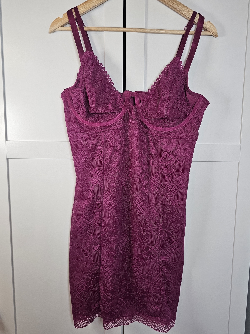 Torrid Curve Boysenberry Lace Underwire Babydoll Chemise Lingerie NWT 1X